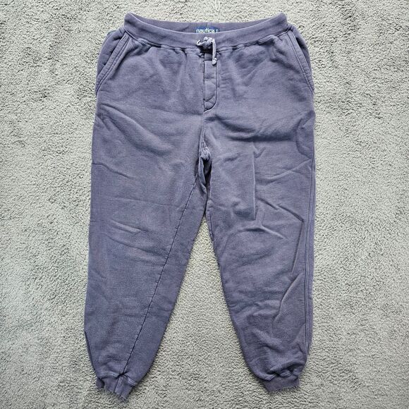Nautica Sweatpants Adult Size Small‎ Navy Blue Jogger Pants Sweats - Picture 1 of 8